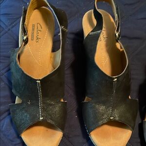 Clarks Women's Black Sandals